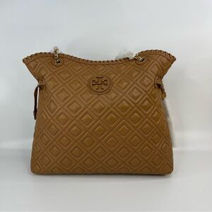 Brand New Beautiful Quilted Brown/Caramel Tory Burch Bag.